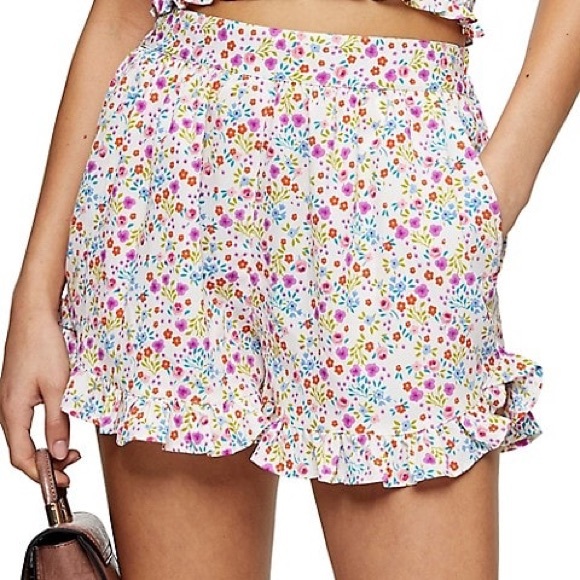 Topshop Pants - floral print skort